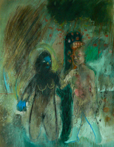 Peinture intitulée "Les porteurs d'orage" par Emilie Lagarde, Œuvre d'art originale