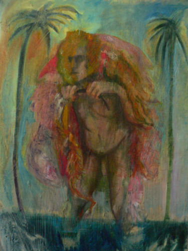 Peinture intitulée "La traversée" par Emilie Lagarde, Œuvre d'art originale