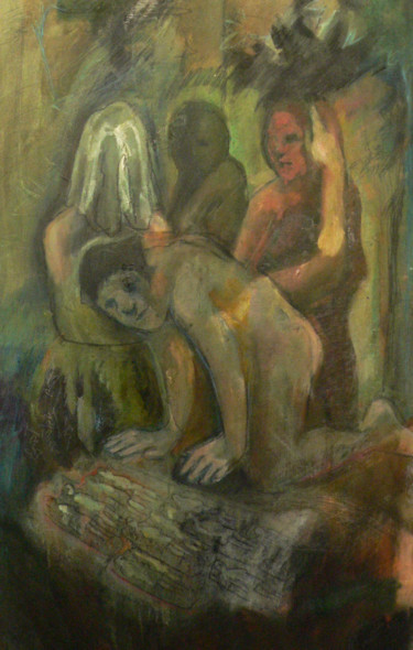 Peinture intitulée "Vestiges" par Emilie Lagarde, Œuvre d'art originale