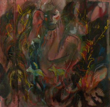 Peinture intitulée "Disparition" par Emilie Lagarde, Œuvre d'art originale