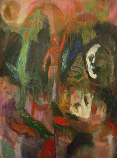Peinture intitulée "Les ornières" par Emilie Lagarde, Œuvre d'art originale