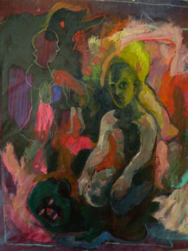 Peinture intitulée "Transmission" par Emilie Lagarde, Œuvre d'art originale