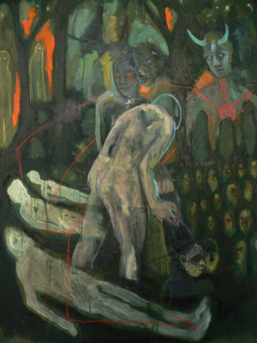 Peinture intitulée "La récolte" par Emilie Lagarde, Œuvre d'art originale
