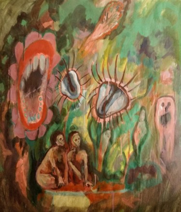 Peinture intitulée "Les gardiens" par Emilie Lagarde, Œuvre d'art originale