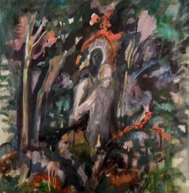 Peinture intitulée "Le péril inutile" par Emilie Lagarde, Œuvre d'art originale