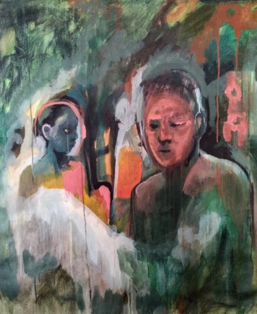 Peinture intitulée "Couchant" par Emilie Lagarde, Œuvre d'art originale