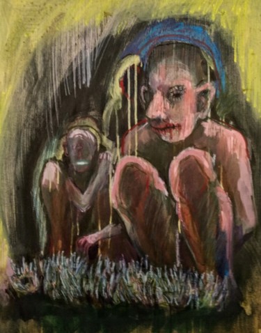 Peinture intitulée "Vermine" par Emilie Lagarde, Œuvre d'art originale