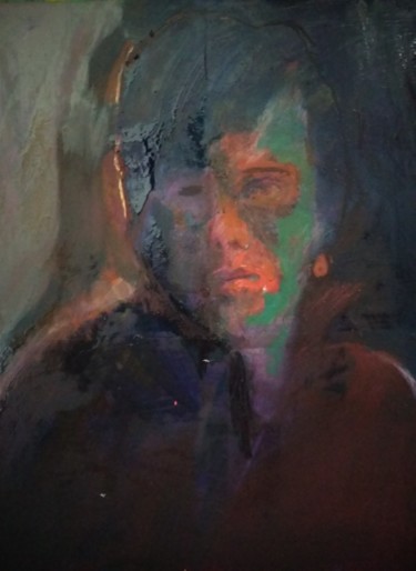 Peinture intitulée "Disparaitre" par Emilie Lagarde, Œuvre d'art originale, Huile