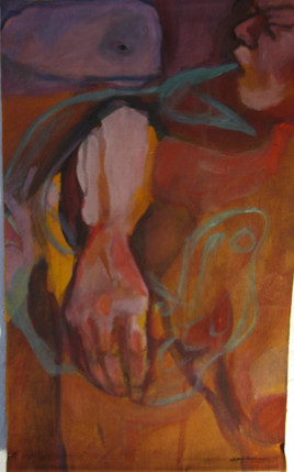 Peinture intitulée "Absence et chant de…" par Emilie Lagarde, Œuvre d'art originale