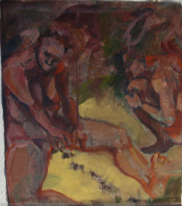 Painting titled "La barbarie de l'en…" by Emilie Lagarde, Original Artwork