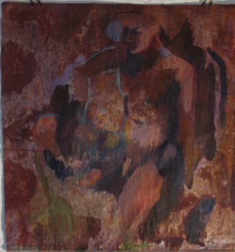 Peinture intitulée "L'indécision" par Emilie Lagarde, Œuvre d'art originale