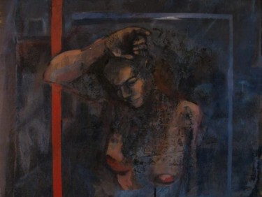 Peinture intitulée "Par la fenêtre, le…" par Emilie Lagarde, Œuvre d'art originale