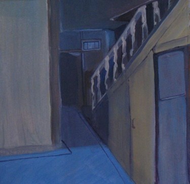 Peinture intitulée "couloir-escalier1.j…" par Emilie Lagarde, Œuvre d'art originale