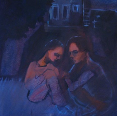 Painting titled "Nocturne1.jpg" by Emilie Lagarde, Original Artwork