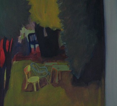 Painting titled "Tables-jardin1.jpg" by Emilie Lagarde, Original Artwork