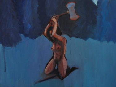 Painting titled "quand-la-glace-ca_d…" by Emilie Lagarde, Original Artwork