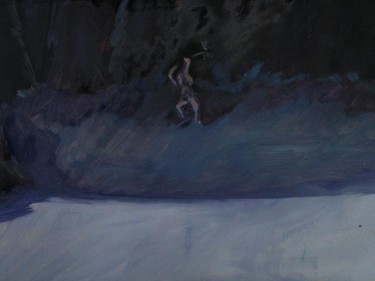 Painting titled "sur-le-lac-gelaO1.j…" by Emilie Lagarde, Original Artwork
