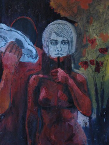 Peinture intitulée "IMG_3076red.jpg" par Emilie Lagarde, Œuvre d'art originale