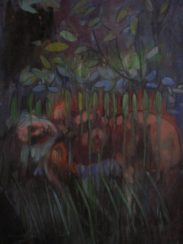 Peinture intitulée "IMG_3146red.jpg" par Emilie Lagarde, Œuvre d'art originale