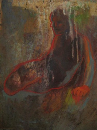 Peinture intitulée "Sans_titre-2red.jpg" par Emilie Lagarde, Œuvre d'art originale