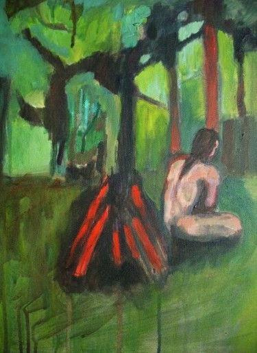 Painting titled "reposred.jpg" by Emilie Lagarde, Original Artwork