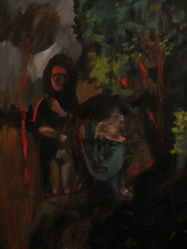 Peinture intitulée "trouvaillered.jpg" par Emilie Lagarde, Œuvre d'art originale