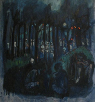 Peinture intitulée "Sans_titre-1red.jpg" par Emilie Lagarde, Œuvre d'art originale