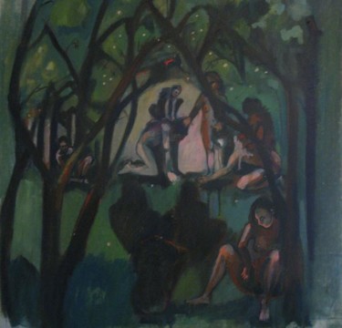 Peinture intitulée "Sans_titre-1red.jpg" par Emilie Lagarde, Œuvre d'art originale