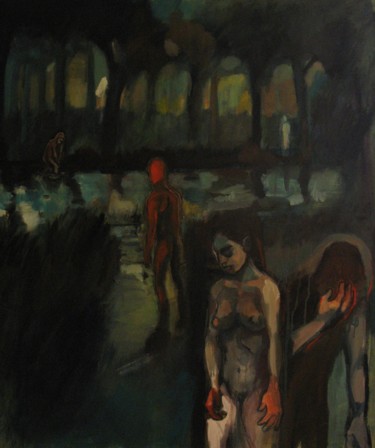 Painting titled "Les mains chaudes" by Emilie Lagarde, Original Artwork