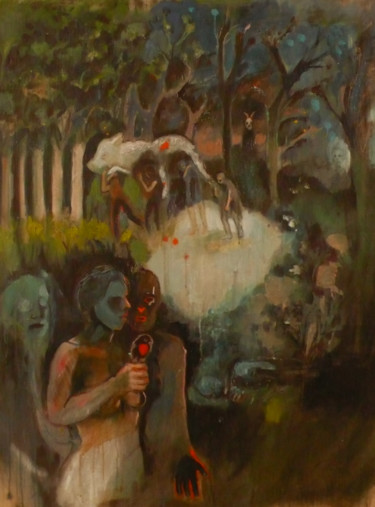 Painting titled "le dormeur ne crain…" by Emilie Lagarde, Original Artwork, Other