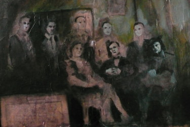 Painting titled "La troupe" by Emilie Lagarde, Original Artwork