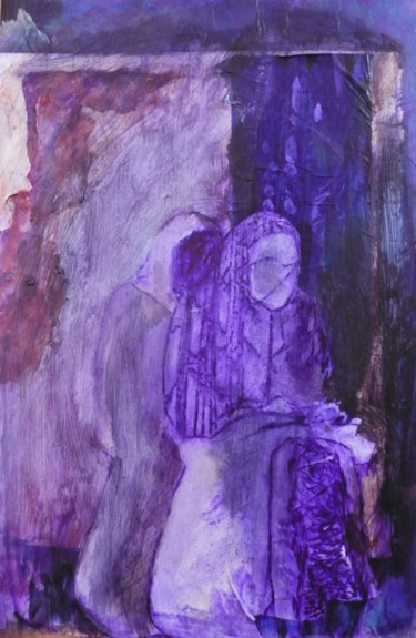 Painting titled "Ouvrage" by Emilie Lagarde, Original Artwork