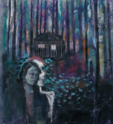 Painting titled "Battement" by Emilie Lagarde, Original Artwork