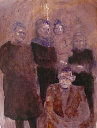 Painting titled "Avant le départ" by Emilie Lagarde, Original Artwork