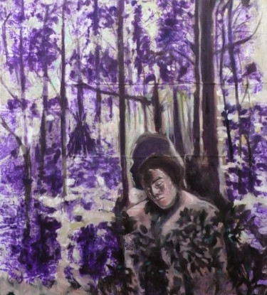 Peinture intitulée "Rogne l'orée" par Emilie Lagarde, Œuvre d'art originale