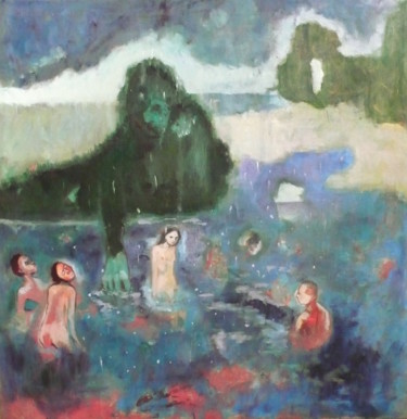 Peinture intitulée "Murmures" par Emilie Lagarde, Œuvre d'art originale