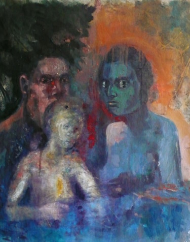 Pintura intitulada "Couchant" por Emilie Lagarde, Obras de arte originais