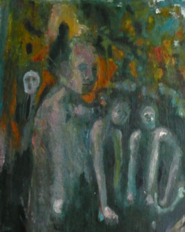 Peinture intitulée "Rite" par Emilie Lagarde, Œuvre d'art originale