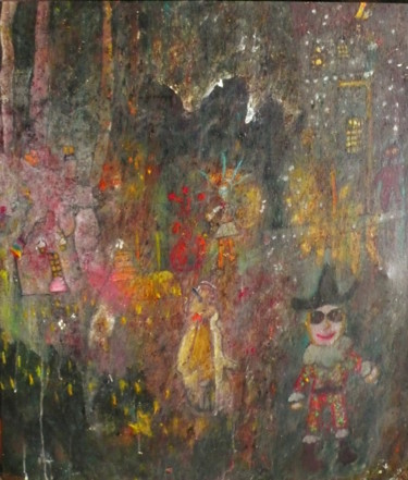 Peinture intitulée "Les saisons" par Emilie Lagarde, Œuvre d'art originale