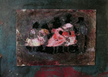 Painting titled "Les pleureuses" by Emilie Lagarde, Original Artwork