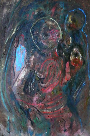 Peinture intitulée "Empreinte" par Emilie Lagarde, Œuvre d'art originale