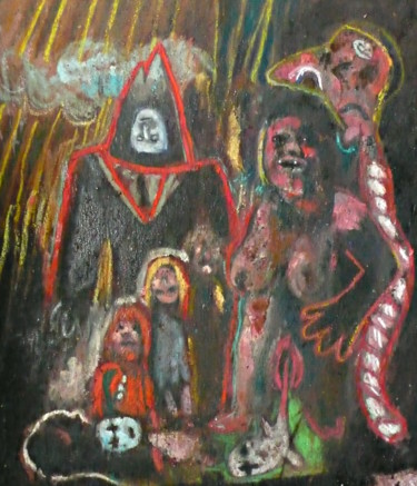 Peinture intitulée "l'amont" par Emilie Lagarde, Œuvre d'art originale