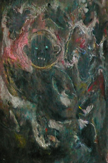 Painting titled "L'exode des sirènes" by Emilie Lagarde, Original Artwork