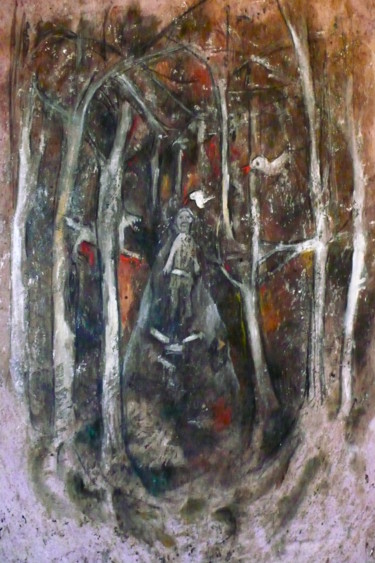 Painting titled "Imprévu" by Emilie Lagarde, Original Artwork