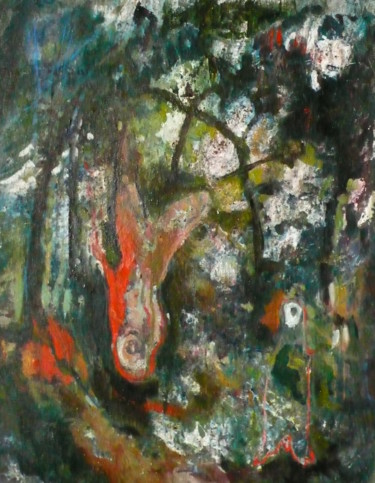 Painting titled "Pendule" by Emilie Lagarde, Original Artwork