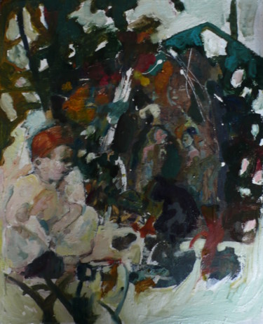 Painting titled "Conversation" by Emilie Lagarde, Original Artwork