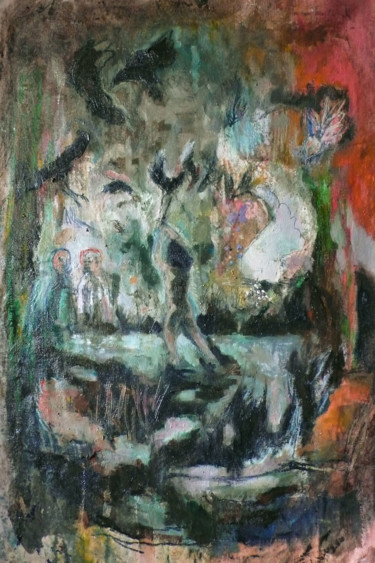 Painting titled "Marais" by Emilie Lagarde, Original Artwork
