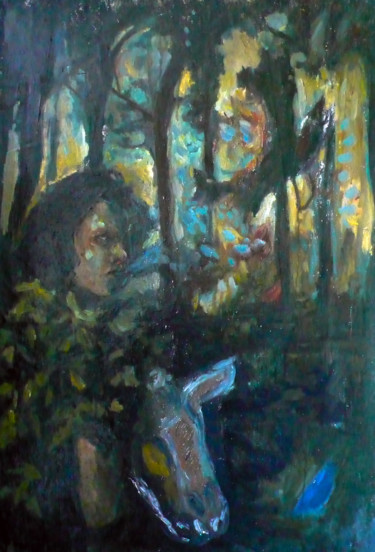 Painting titled "Invocation" by Emilie Lagarde, Original Artwork