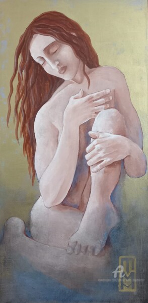 Pintura titulada "Miserere" por Emilie Mota-Maldonado, Obra de arte original, Acrílico Montado en Bastidor de camilla de mad…