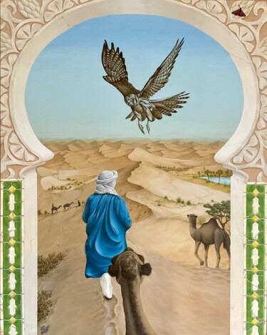 Pintura titulada "Inspiration Maroc" por Émilie Pineau, Obra de arte original, Acrílico Montado en Bastidor de camilla de ma…